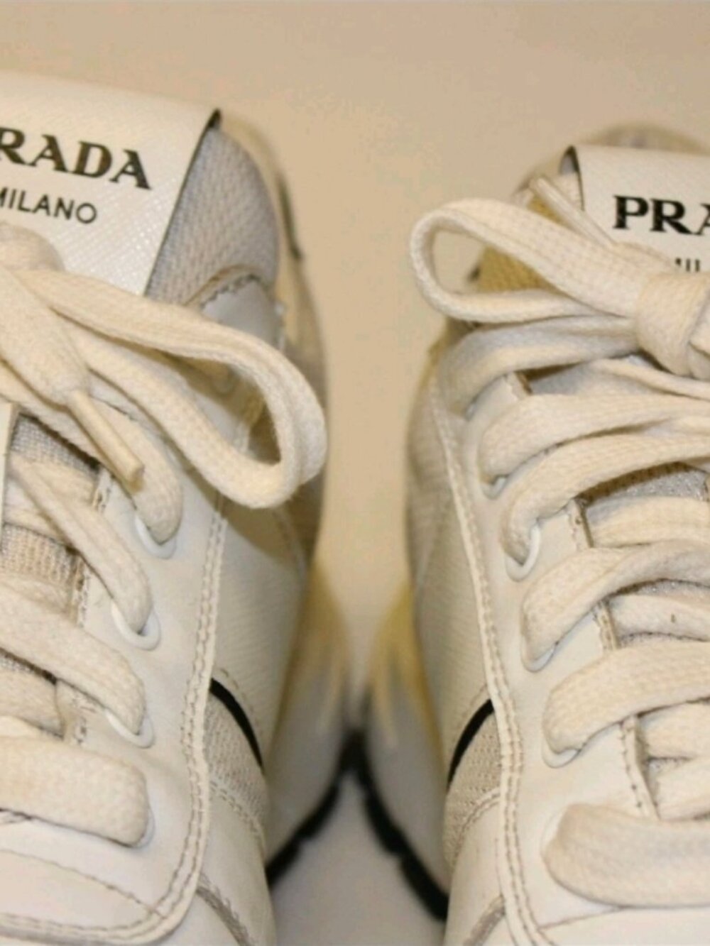 Prada Men's White Sneakers - Picture 10 of 14